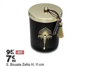 BUT Bougie Zelia offre