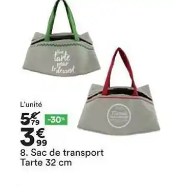 BUT Sac De Transport Tarte 32 Cm offre