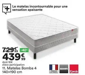 BUT Matelas Bomba 4 Epeda offre