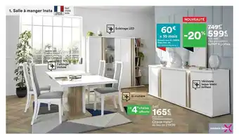 BUT Buffet 4 Portes, Chaise Insta offre