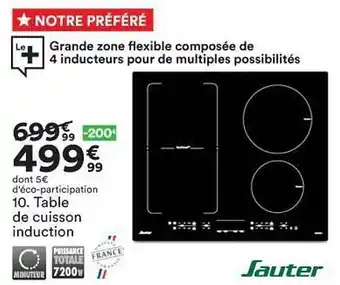 BUT Table De Cuisson Induction Sauter offre