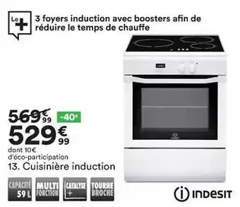 BUT Cuisinière Induction Indesit offre