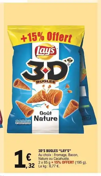 E.Leclerc Express 3D's Bugles "Lay's" offre
