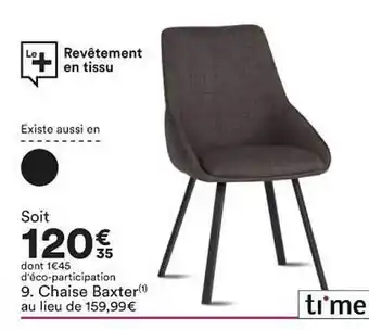 BUT Chaise Baxter Time offre