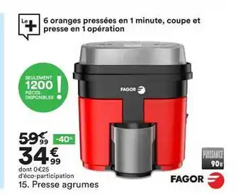 Presse Agrumes Fagor