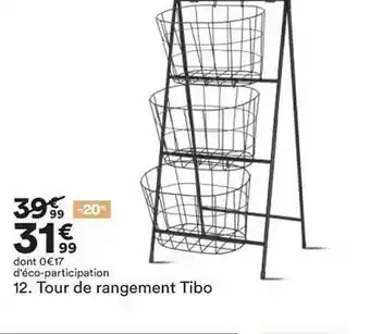 BUT Tour De Rangement Tibo offre