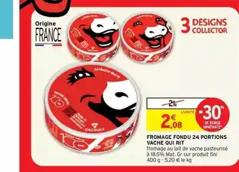 Intermarché Express Fromage Fondu 24 Portions Vache Qui Rit offre