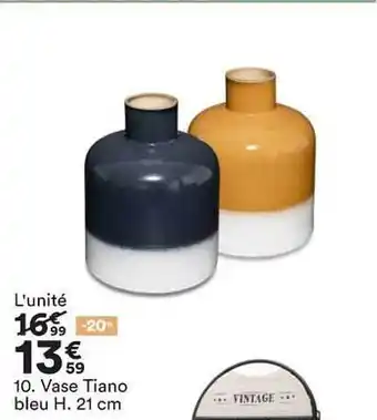 Vase Tiano Bleu