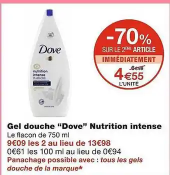 Monoprix Gel Douche offre