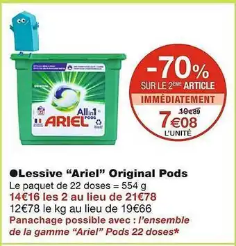 Monoprix Lessive offre