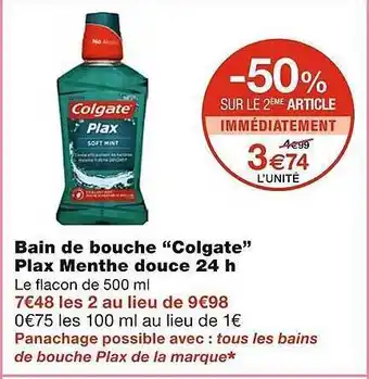Monoprix Bain De Bouche offre