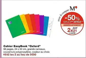 Cahier Easybook