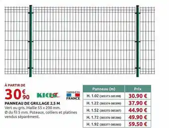 Rural Master Panneau De Grillage 2,5 M Kidoz offre