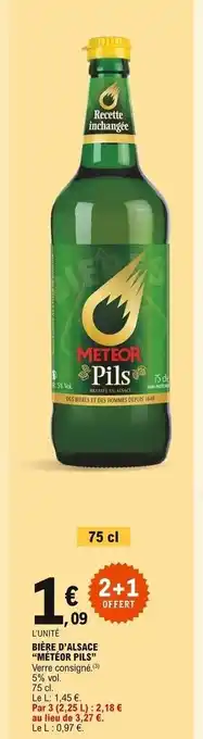 E.Leclerc Express Bière D'Alsace "Météor Pils" offre