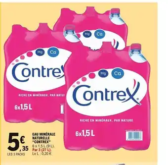 E.Leclerc Express Eau Minérake Naturelle "Contrex" offre