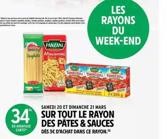 Intermarché Express Pâtes & Sauces Panzani, Fiorini offre