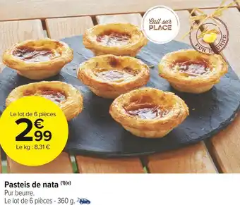 Carrefour Market Pasteis de nata offre