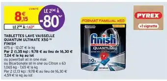 Tablettes Lave Vaisselle Quantum Ultimate X50 Finish