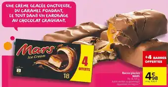 Carrefour Market Mars barres glacées offre