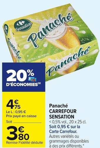 Carrefour Market Carrefour sensation panaché offre