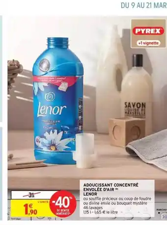 Adoucissant Concentré Envolée D'air Lenor