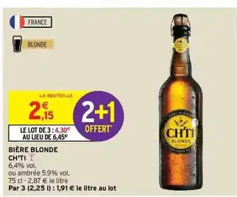Intermarché Express Bière Blonde Ch'ti offre
