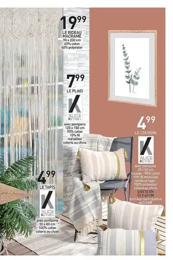 Stokomani Le Rideau Macramé, Le Plaid, Le Coussin, Le Tapis offre