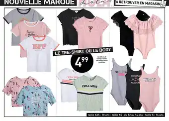Stokomani Le Tee-shirt Ou Le Body offre