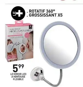 Stokomani Le Miroir Led à Ventouse Flexible offre