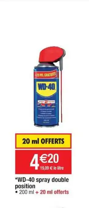 Cora x Carrefour Wd-40 Spray Double Position offre