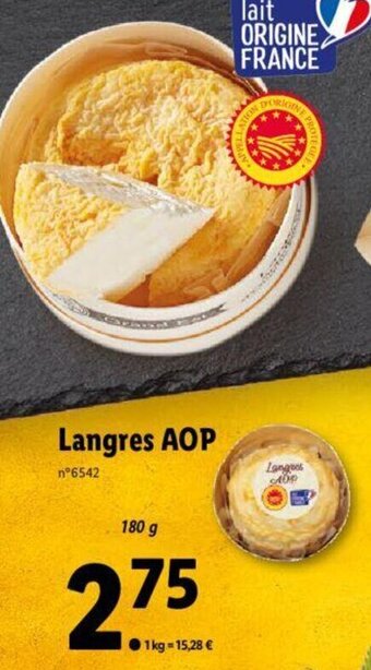 Lidl Langres AOP offre