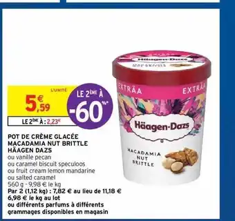 Pot De Crème Glacée Macadamia Nut Brittle Häagen Dazs