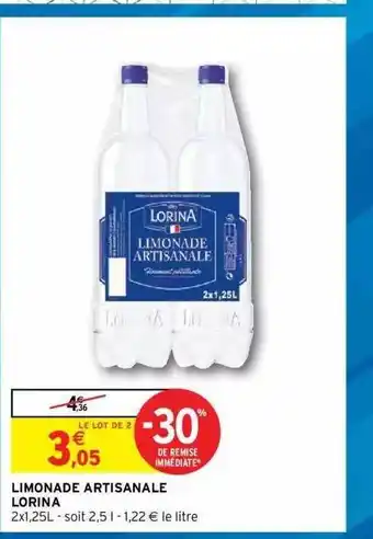 Intermarché Hyper Limonade Artisanale Lorina offre