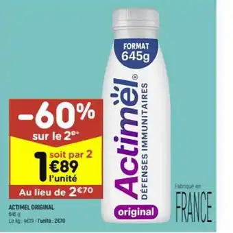 Leader Price Actimel Original offre