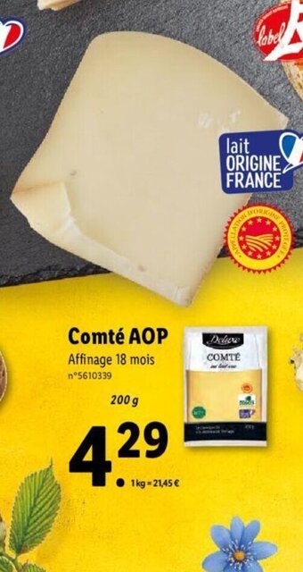 Lidl Comté AOP offre