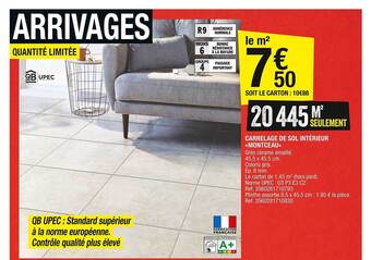 Brico Dépôt Carrelage De Sol Intérieur «montceau» offre