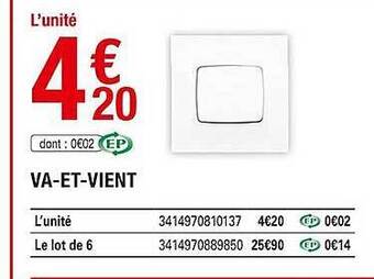 Brico Dépôt Va-et-vient offre