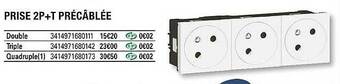 Brico Dépôt Prise 2p+t Précâblée offre