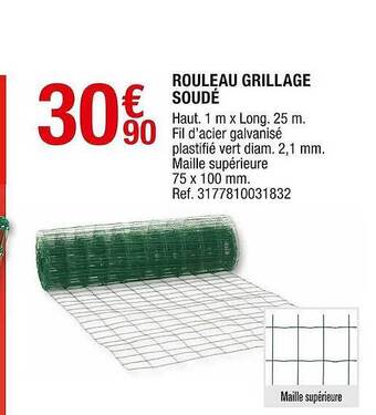 Brico Dépôt Rouleau Grillage Soudé offre
