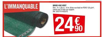 Brico Dépôt Brise-vue Vert offre