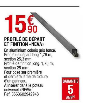 Brico Dépôt Profilé De Départ Et Finition «neva» offre