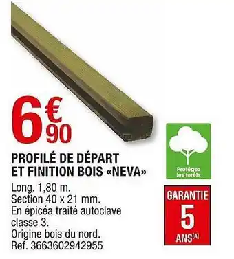 Brico Dépôt Profilé De Départ Et Finition Bois «neva» offre
