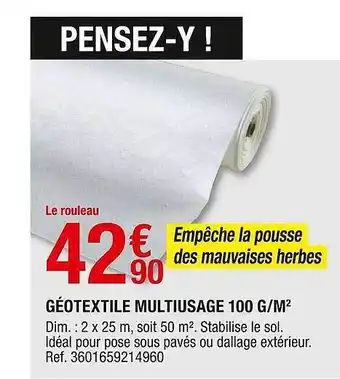 Géotextile Multiusage 100 G-m²