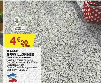 Bricomarché Dalle Gravillonnée offre