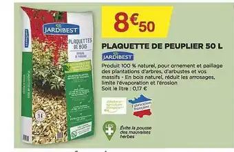 Bricomarché Plaquette De Peuplier 50l Jardibest offre