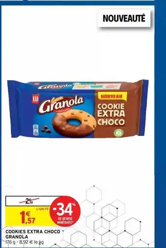 Intermarché Hyper Cookies Extra Choco Granola offre