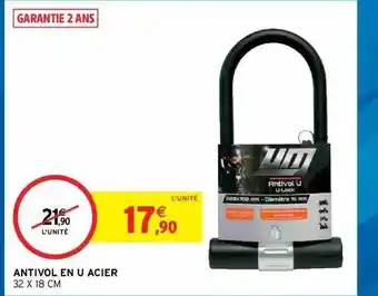 Intermarché Hyper Antivol En U Acier offre