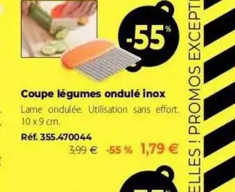 Mathon Coupe Légumes Ondulé Inox offre