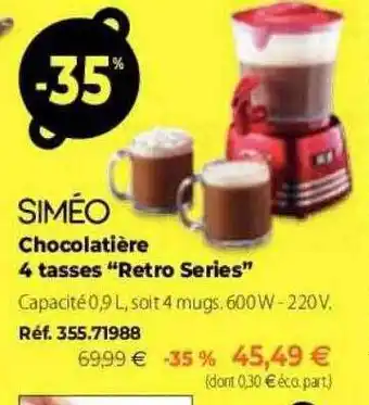 Chocolatière 4 Tasses