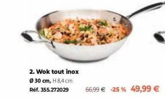 Mathon Wok Tout Inox offre